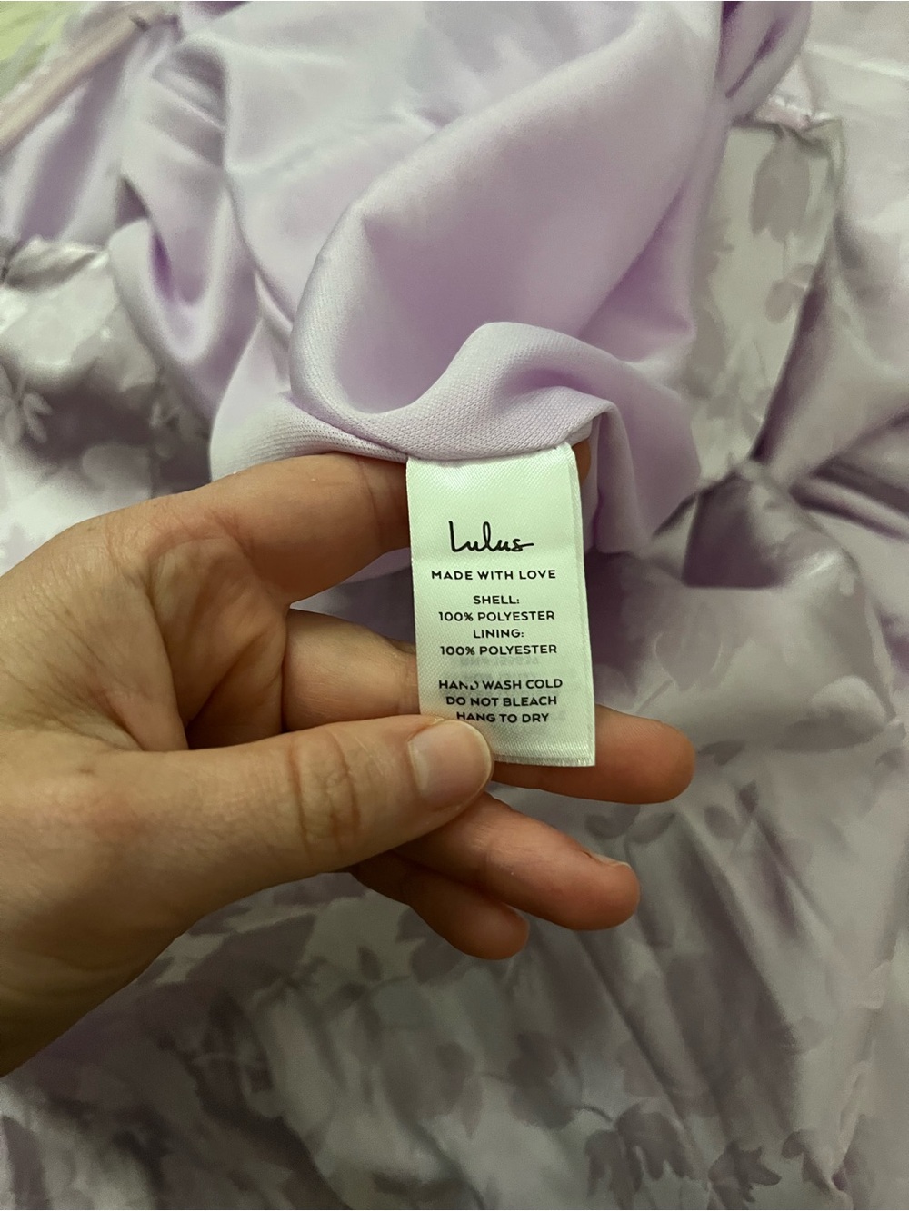 NWT Lulus Women’s Made to Marvel Lilac Satin Jacquard Strapless Maxi Dress Large - Picture 5 of 7